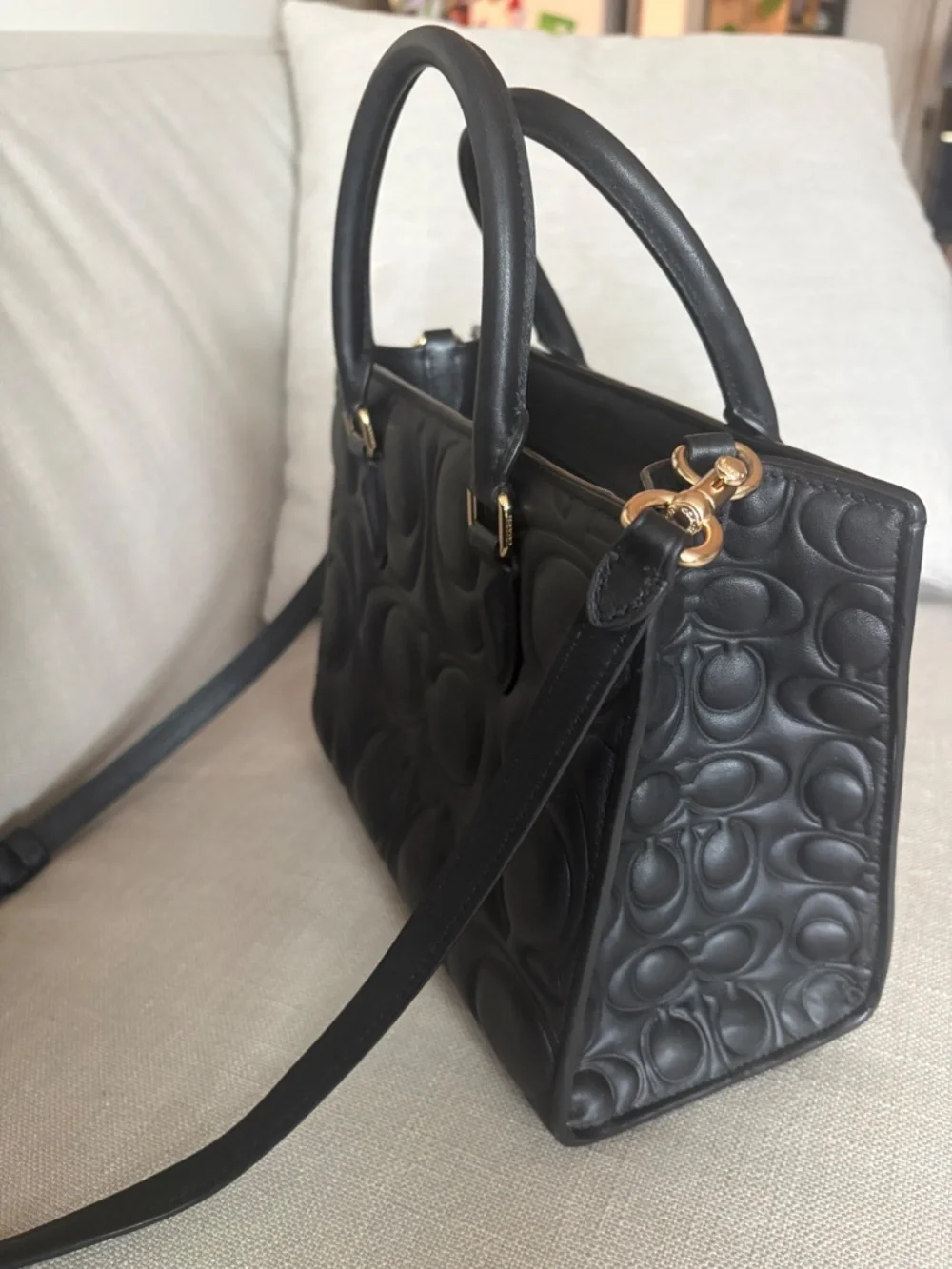 Coach Maggie Small Tote Bag In Signature Leather